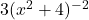 3(x^2+4)^{-2}