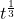 t^{\frac{1}{3}}