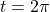 t=2\pi