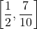 \left[ \dfrac{1}{2}, \dfrac{7}{10}\right]