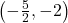 \left( -\frac{5}{2}, -2 \right)