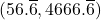 (56.\overline{6}, 4666.\overline{6})