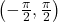 \left(-\frac{\pi}{2}, \frac{\pi}{2}\right)