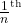 \frac{1}{n}^{\text{\tiny th}}