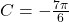 C = - \frac{7\pi}{6}