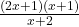 \frac{(2x+1)(x+1)}{x+2}