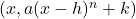 (x, a(x-h)^n+k)