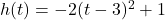 h(t) = -2(t-3)^2+1