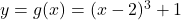 y = g(x) = (x-2)^3+1