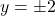 y = \pm 2