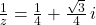 \frac{1}{z} = \frac{1}{4} + \frac{\sqrt{3}}{4} \,i