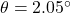 \theta = 2.05^{\circ}