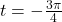 t=-\frac{3 \pi}{4}