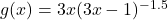 g(x) = 3x (3x-1)^{-1.5}