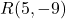 R(5, -9)