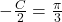 -\frac{C}{2} = \frac{\pi}{3}