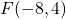 \;F(-8, 4)