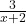 \frac{3}{x+2}