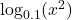 \log_{0.1}(x^2)