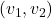 \left(v_{1},v_{2}\right)