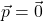 \vec{p} = \vec{0}