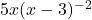 5x(x-3)^{-2}