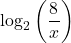 \log_{2}\left(\dfrac{8}{x}\right)