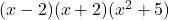 (x-2)(x+2)(x^2+5)