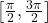 \left[ \frac{\pi}{2}, \frac{3 \pi}{2} \right]