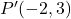 P'(-2,3)