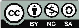 The creative common license icon.